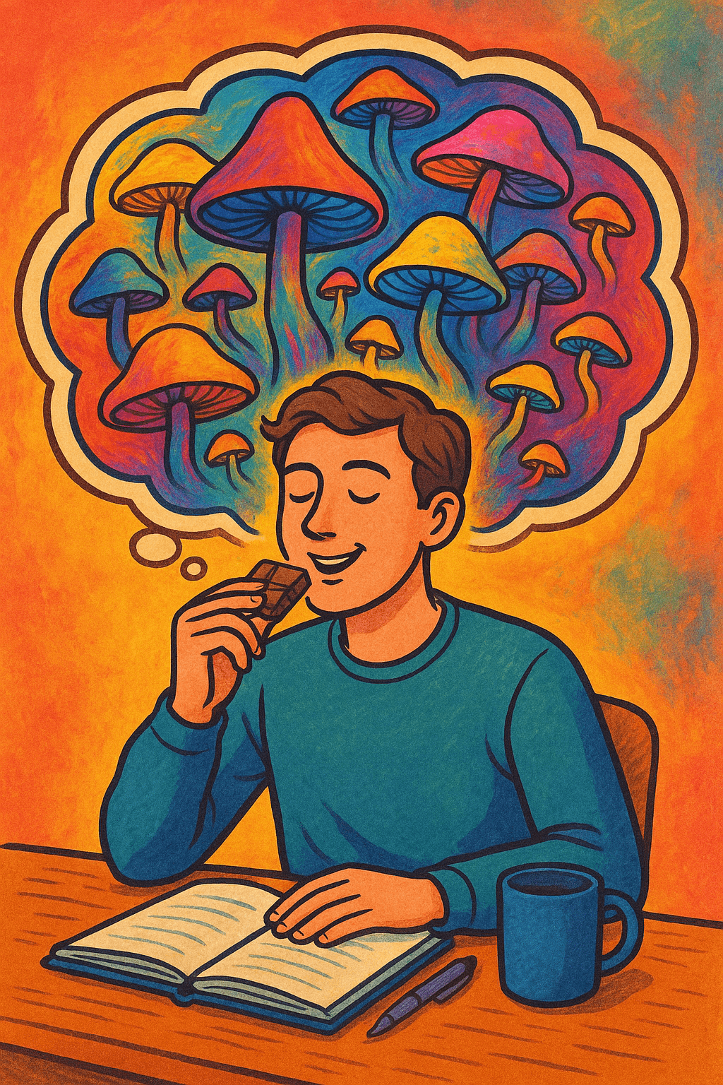 Magic mushroom chocolate edible enlightenment!