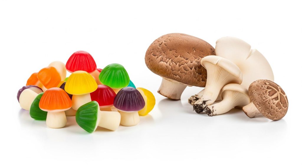 Mushroom Gummies vs. Raw Mushrooms
