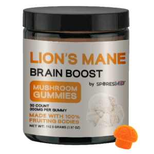 SporesMD | Lion’s Mane Brain Boost Mushroom Gummies | 30ct