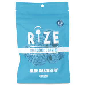 Rize | Blue Razzberry Mushroom Gummies | Microdose 4500mg - 30ct