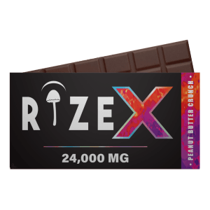 Rize | Milk Crunch Mushroom Chocolate Bar | Megasdose 24g Bar